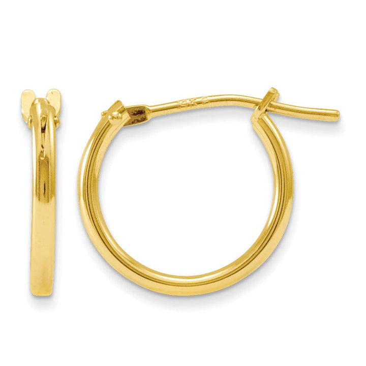 Lovely Rita's Earrings 14k Yellow Gold Hoop Earrings