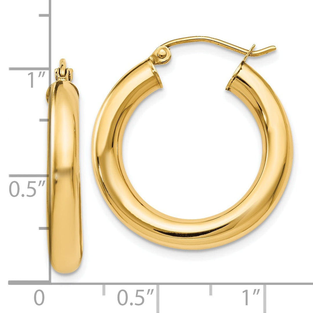 Lovely Rita's Earrings 14k Yellow Gold Lightweight Hoop Earrings
