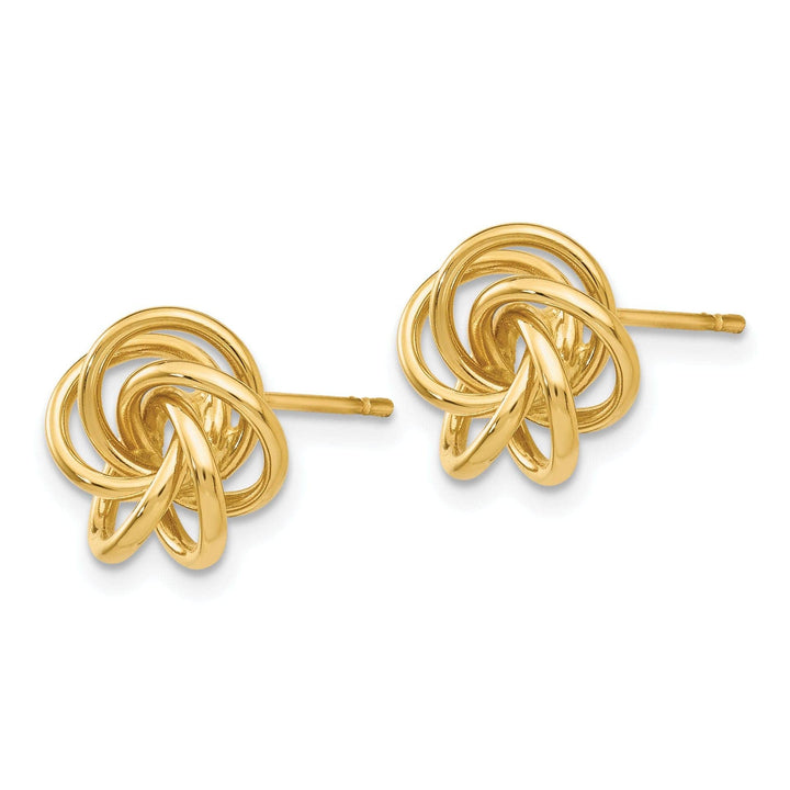 Lovely Rita's Earrings 14k Yellow Gold Love Knot Earrings