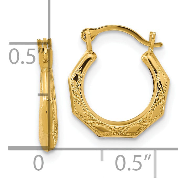 Lovely Rita's Earrings 14k Yellow Gold Madi K Hinged Earrings