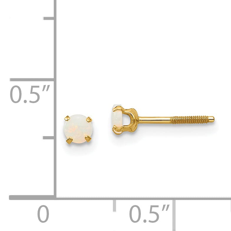 Lovely Rita's Earrings 14k Yellow Gold Madi K Opal Earrings