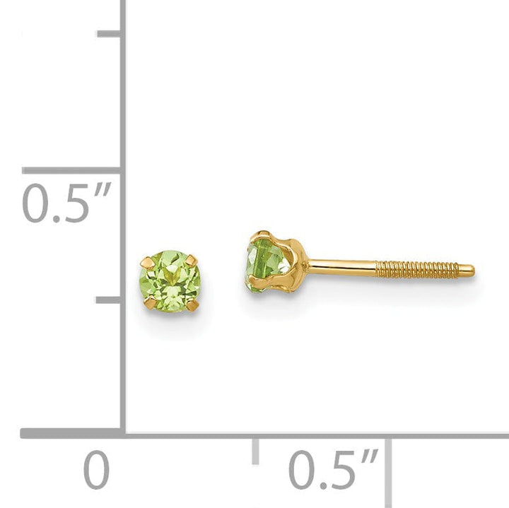 Lovely Rita's Earrings 14k Yellow Gold Madi K Peridot Earrings