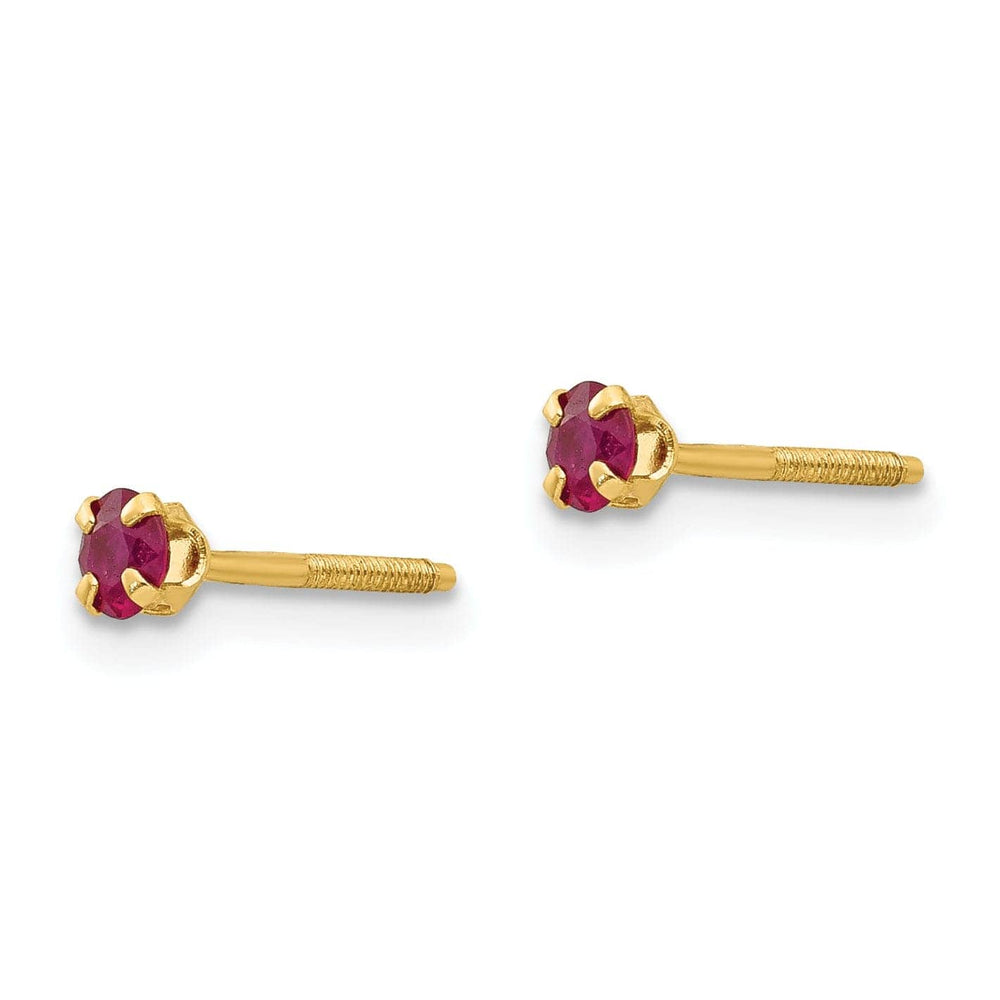 Lovely Rita's Earrings 14k Yellow Gold Madi K Ruby Earrings