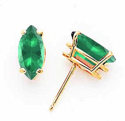 Lovely Rita's Earrings 14k Yellow Gold Marquise Mount St. Helens Earring