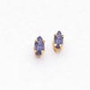 Lovely Rita's Earrings 14k Yellow Gold Marquise Tanzanite Earring