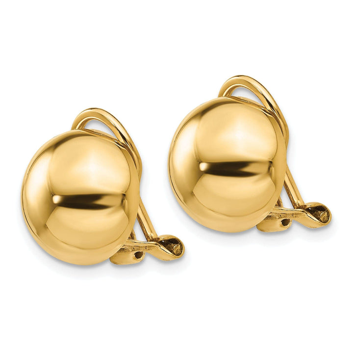 Lovely Rita's Earrings 14k Yellow Gold Non-pierced Ball Earrings