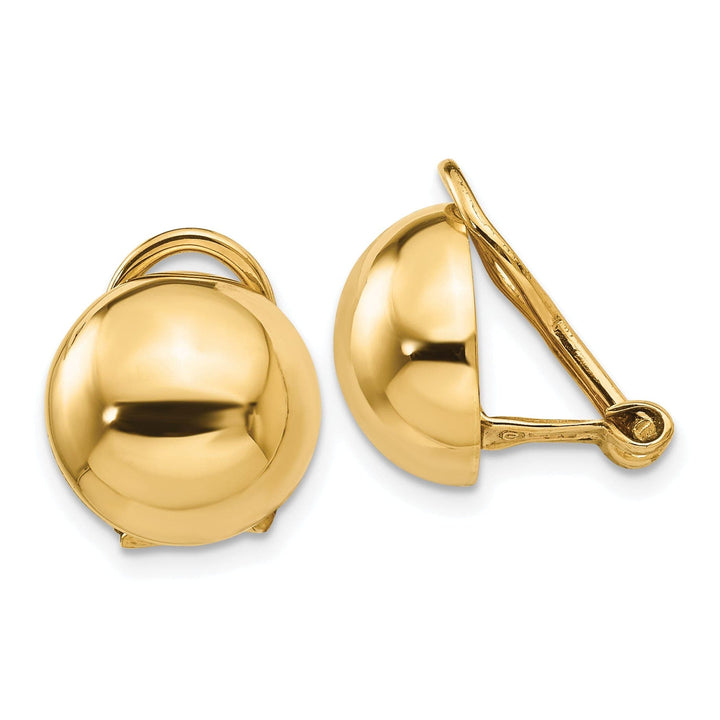 Lovely Rita's Earrings 14k Yellow Gold Non-pierced Ball Earrings