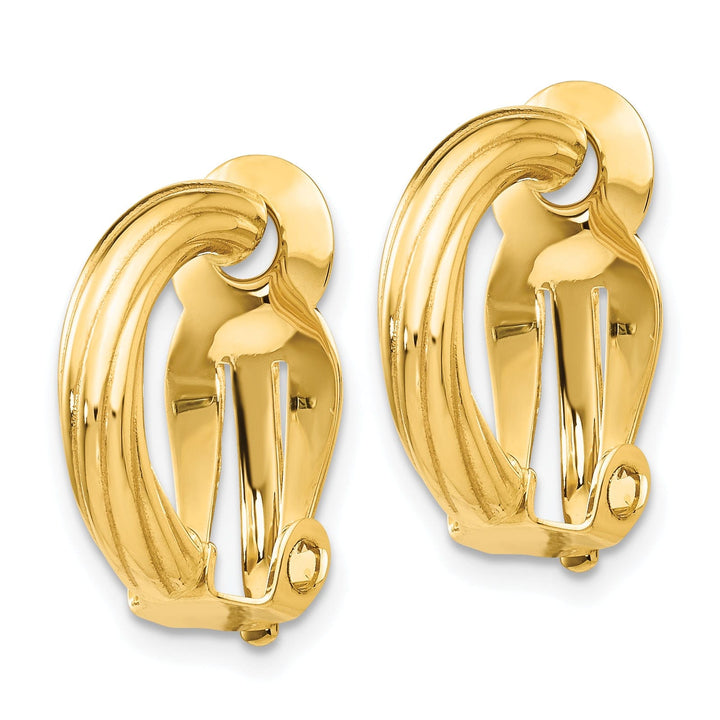 Lovely Rita's Earrings 14k Yellow Gold Non-Pierced Earrings