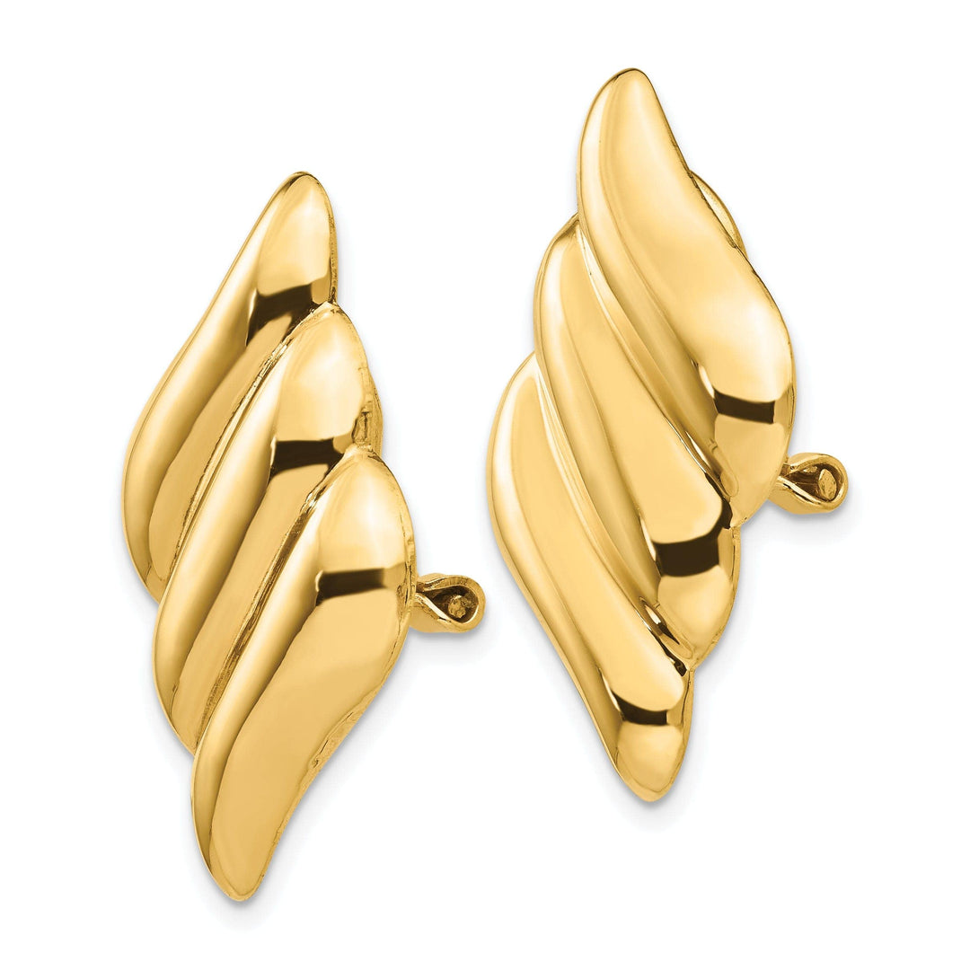 Lovely Rita's Earrings 14k Yellow Gold Non-pierced Fancy Earrings
