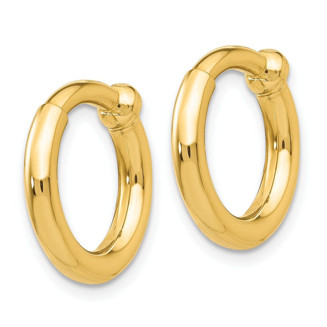 Lovely Rita's Earrings 14k Yellow Gold Non-Pierced Hoop Earrings