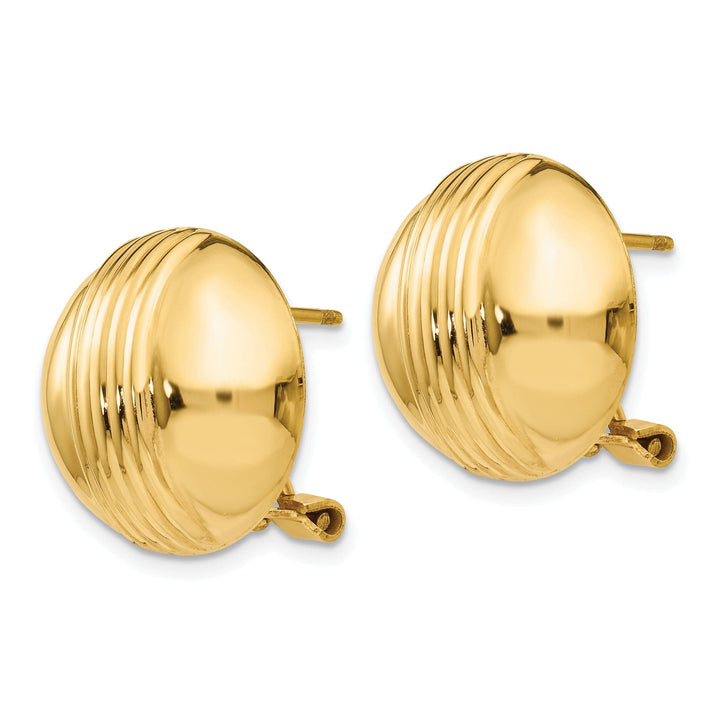 Lovely Rita's Earrings 14k Yellow Gold Omega Post Earrings