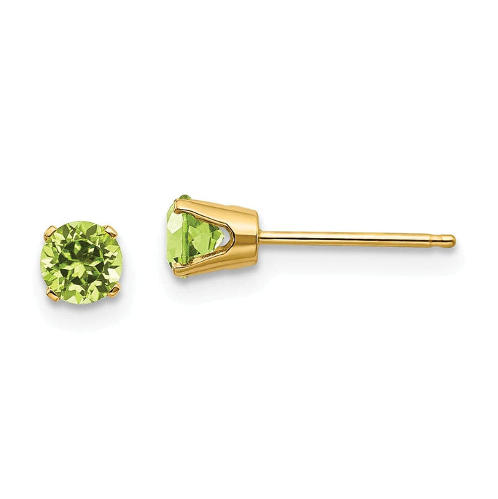 Lovely Rita's Earrings 14k Yellow Gold Peridot Birthstone Earrings