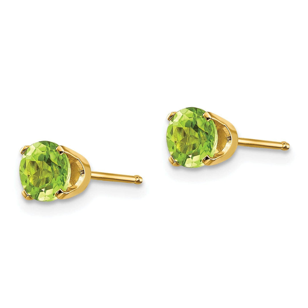 Lovely Rita's Earrings 14k Yellow Gold Peridot Birthstone Earrings