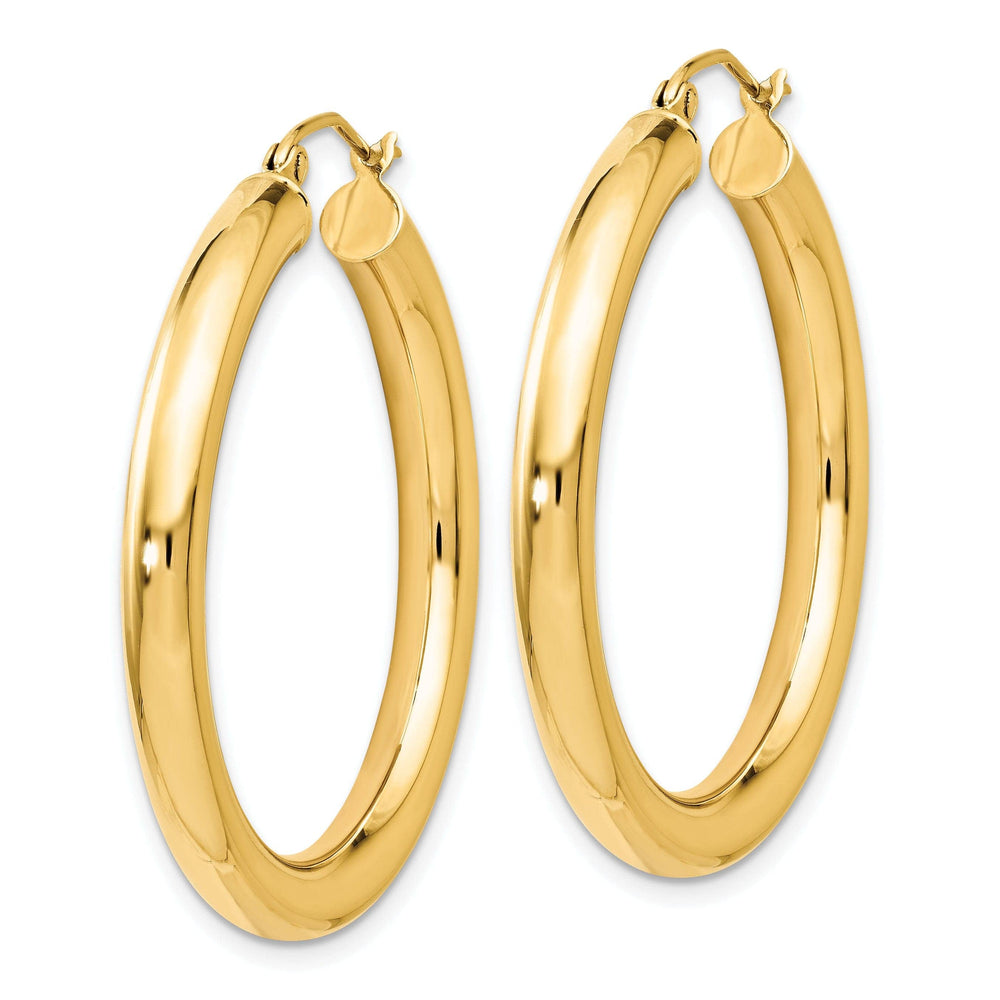 Lovely Rita's Earrings 14k Yellow Gold Polish Lightweight Hoop Earrings