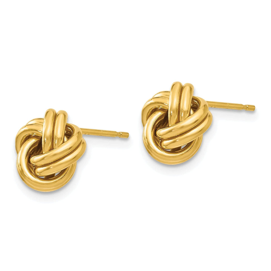 Lovely Rita's Earrings 14k Yellow Gold Polish Love Knot Post Earrings