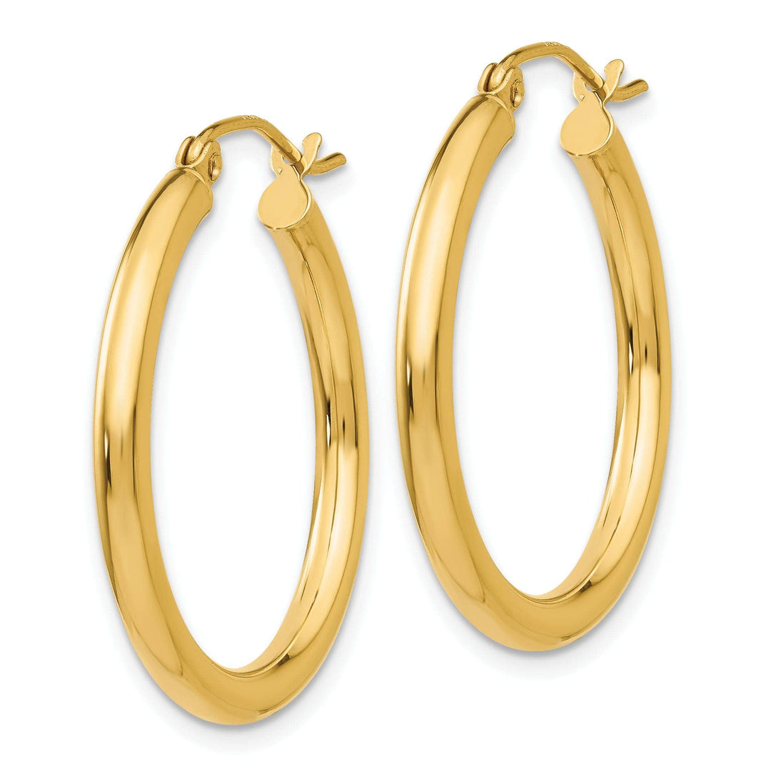 Lovely Rita's Earrings 14k Yellow Gold Polished 2.5MM Round Hoop Earring