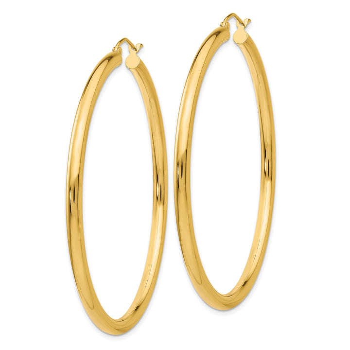 Lovely Rita's Earrings 14k Yellow Gold Polished 3MM Round Hoop Earrings