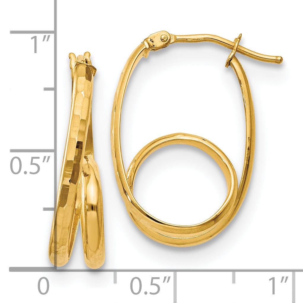 Lovely Rita's Earrings 14k Yellow Gold Polished Fancy Earrings