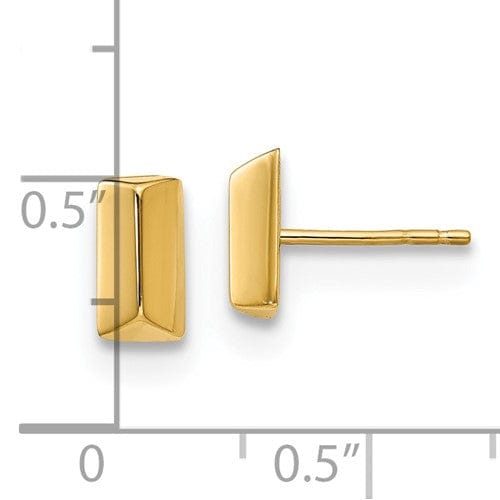 Lovely Rita's Earrings 14k Yellow Gold Polished Fancy Post Earrings