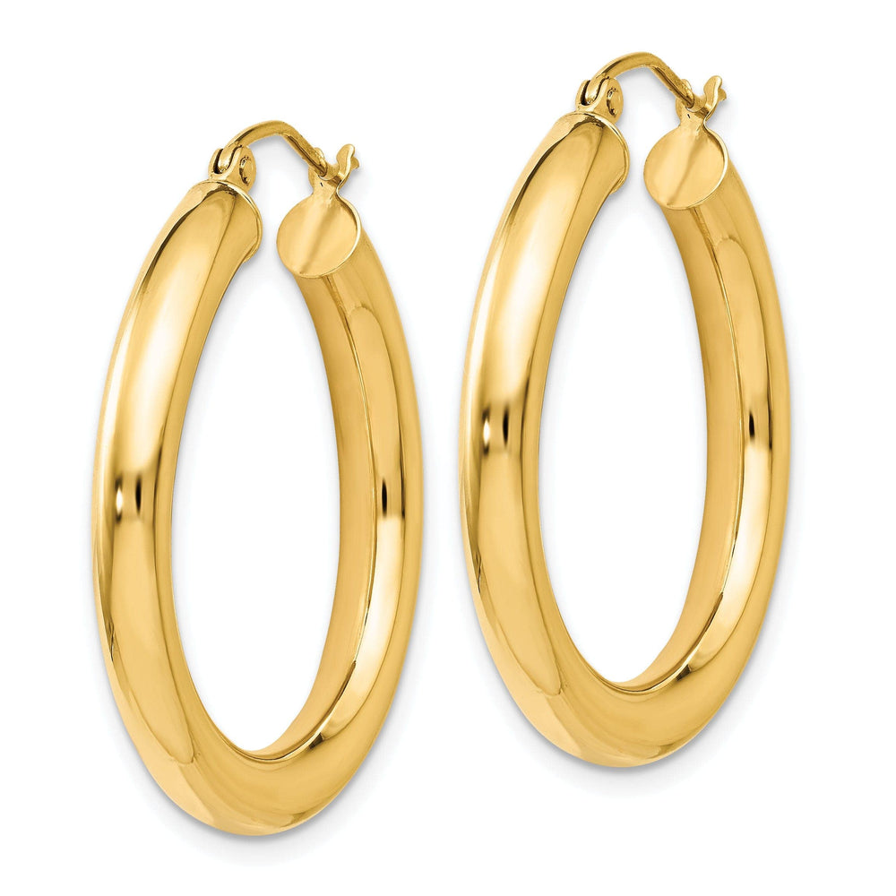 Lovely Rita's Earrings 14k Yellow Gold Polished Finish Lightweight Hoop Earrings