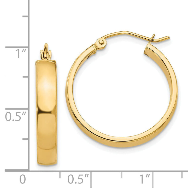 Lovely Rita's Earrings 14k Yellow Gold Polished Hoop Earring