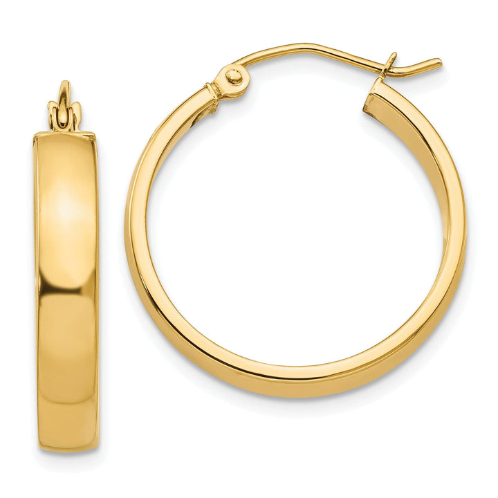 Lovely Rita's Earrings 14k Yellow Gold Polished Hoop Earring