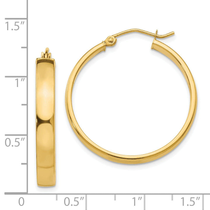 Lovely Rita's Earrings 14k Yellow Gold Polished Hoop Earring