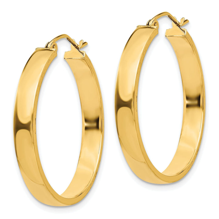 Lovely Rita's Earrings 14k Yellow Gold Polished Hoop Earring