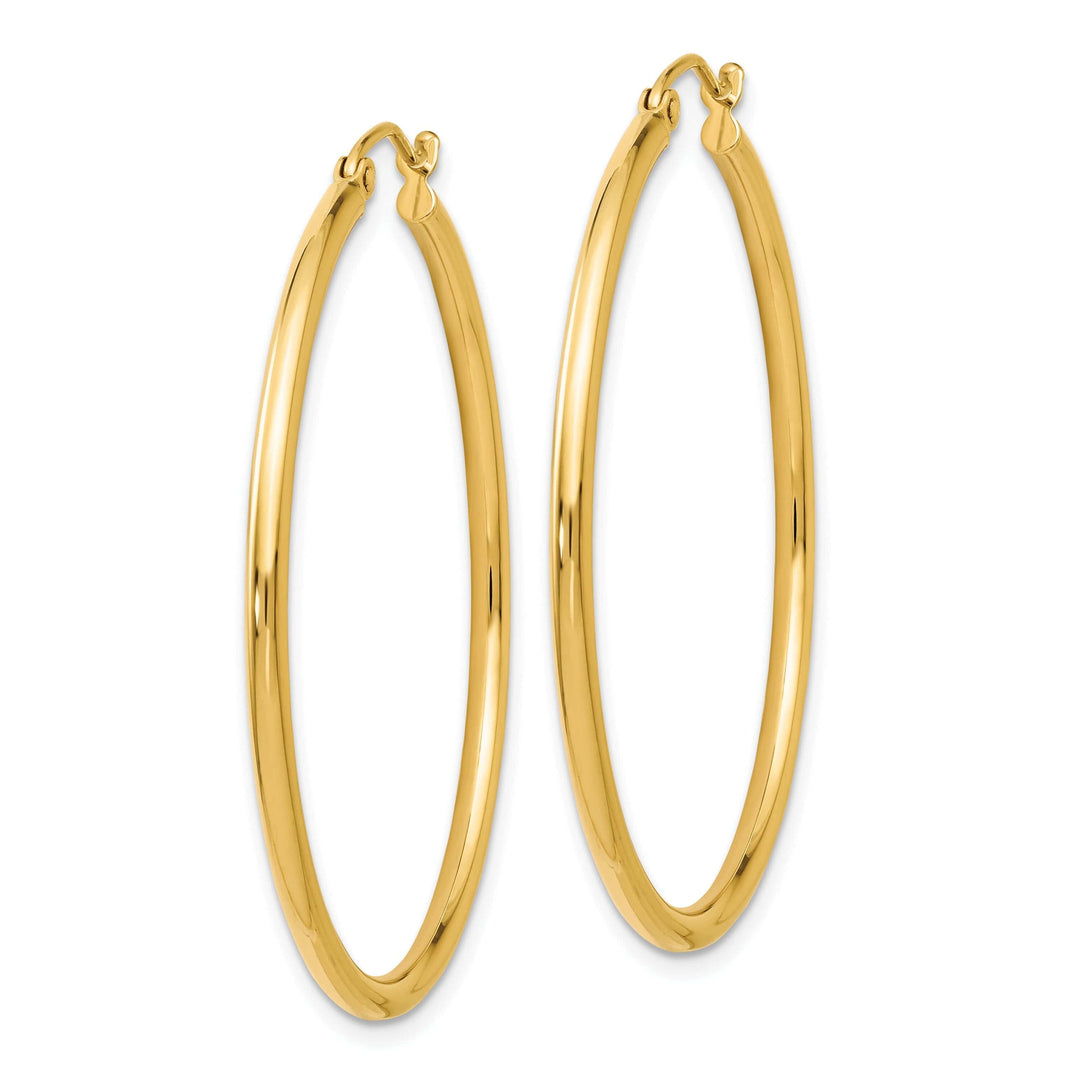 Lovely Rita's Earrings 14k Yellow Gold Polished Hoop Earrings