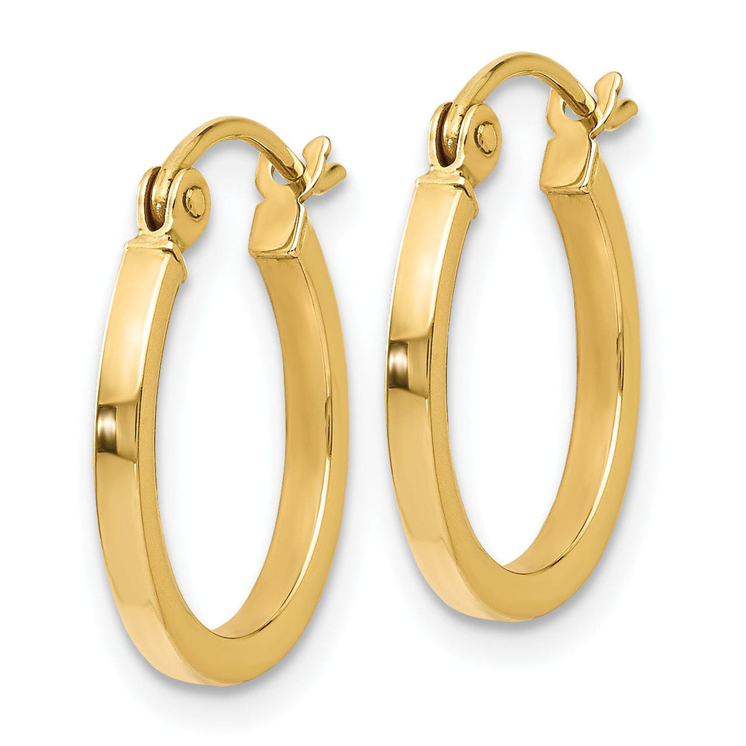 Lovely Rita's Earrings 14k Yellow Gold Polished Hoop Earrings
