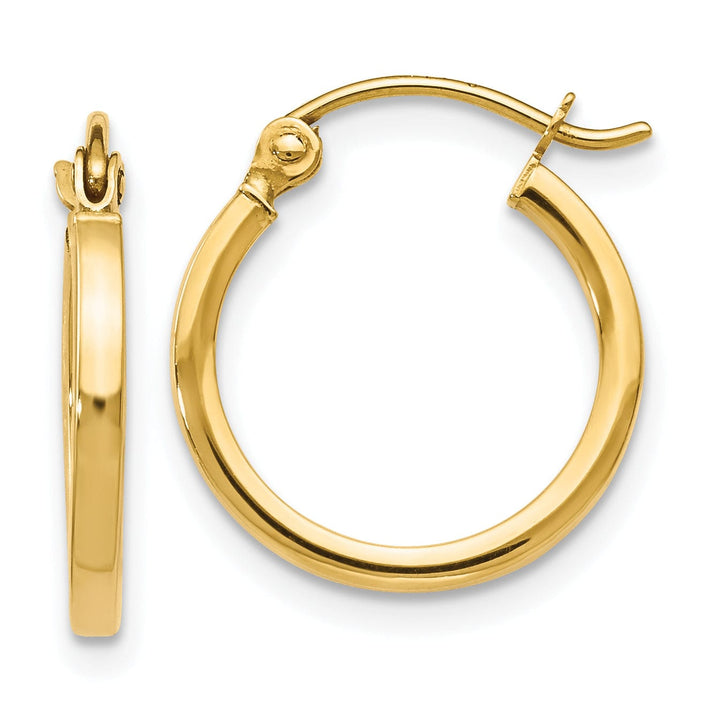 Lovely Rita's Earrings 14k Yellow Gold Polished Hoop Earrings