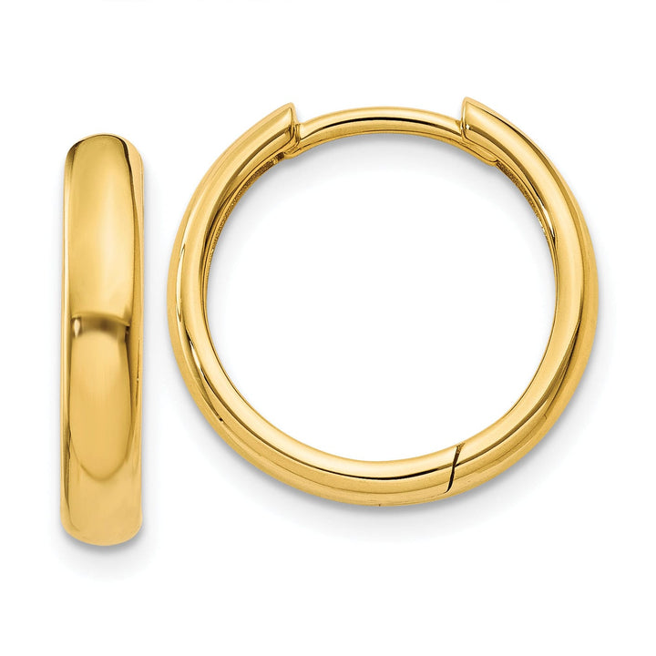Lovely Rita's Earrings 14k Yellow Gold Polished Hoop Earrings