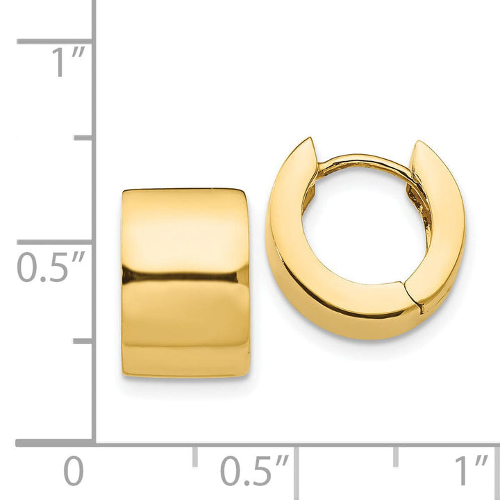 Lovely Rita's Earrings 14k Yellow Gold Polished Hoop Earrings