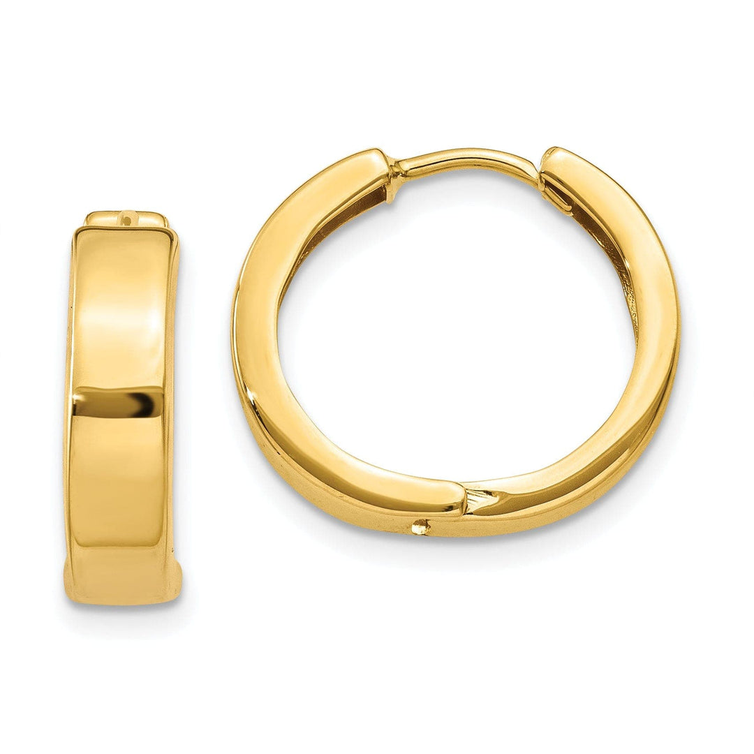 Lovely Rita's Earrings 14k Yellow Gold Polished Hoop Earrings