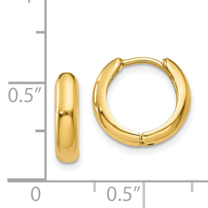 Lovely Rita's Earrings 14k Yellow Gold Polished Hoop Earrings