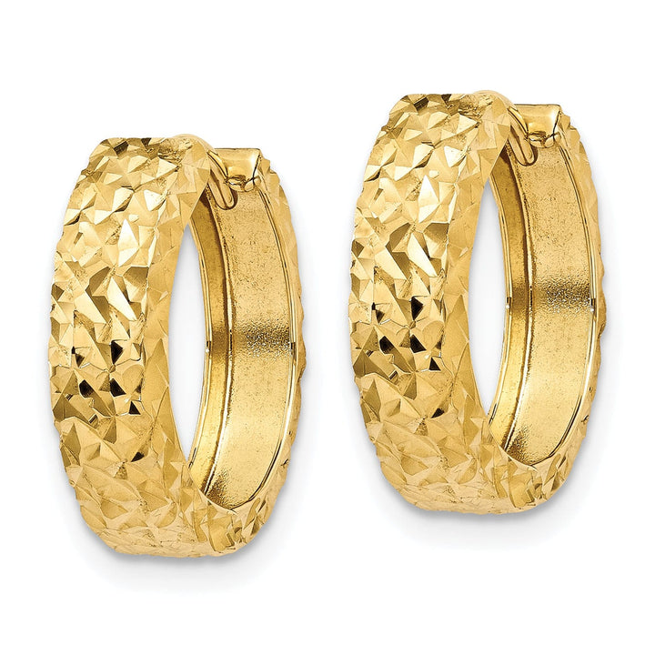 Lovely Rita's Earrings 14k Yellow Gold Polished Hoop Earrings
