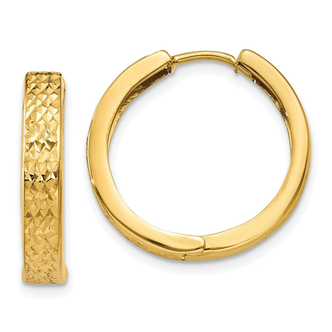 Lovely Rita's Earrings 14k Yellow Gold Polished Hoop Earrings