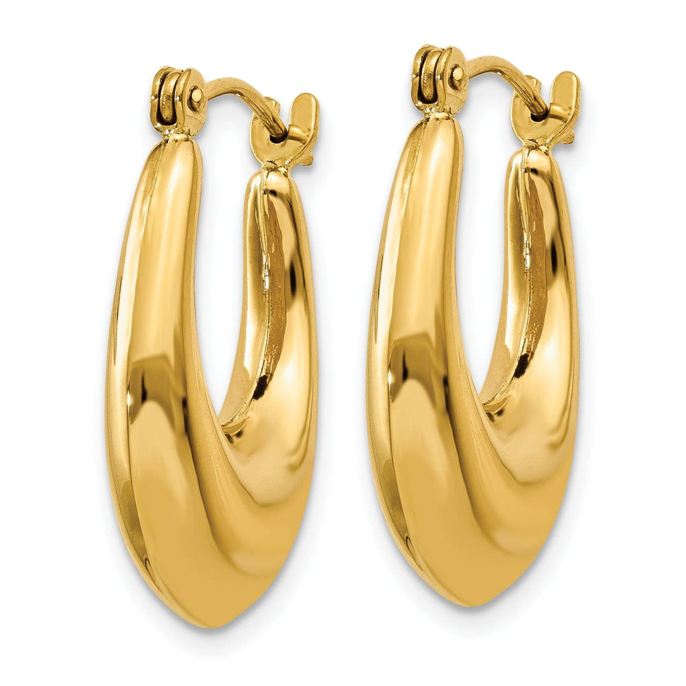 Lovely Rita's Earrings 14k Yellow Gold Polished Hoop Earrings