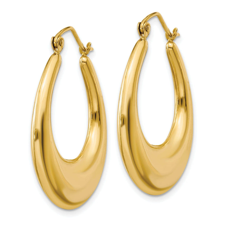 Lovely Rita's Earrings 14k Yellow Gold Polished Hoop Earrings