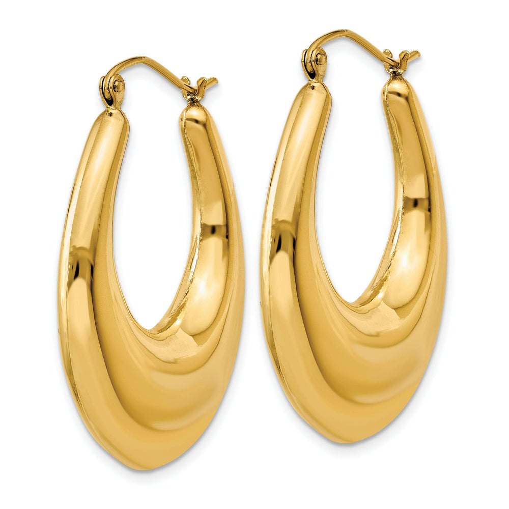 Lovely Rita's Earrings 14k Yellow Gold Polished Hoop Earrings