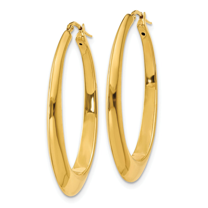 Lovely Rita's Earrings 14k Yellow Gold Polished Hoop Earrings