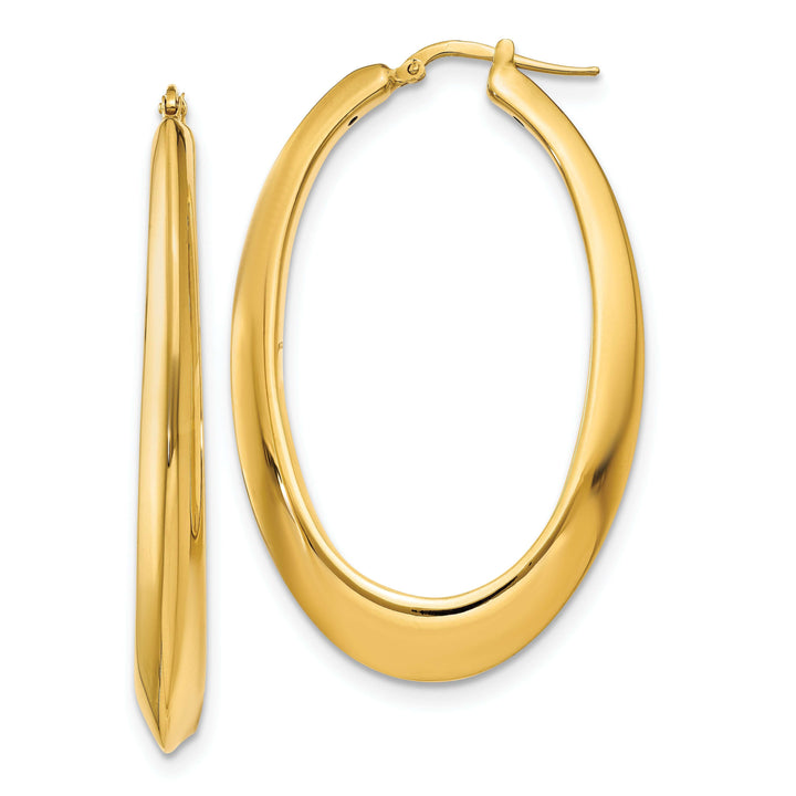 Lovely Rita's Earrings 14k Yellow Gold Polished Hoop Earrings