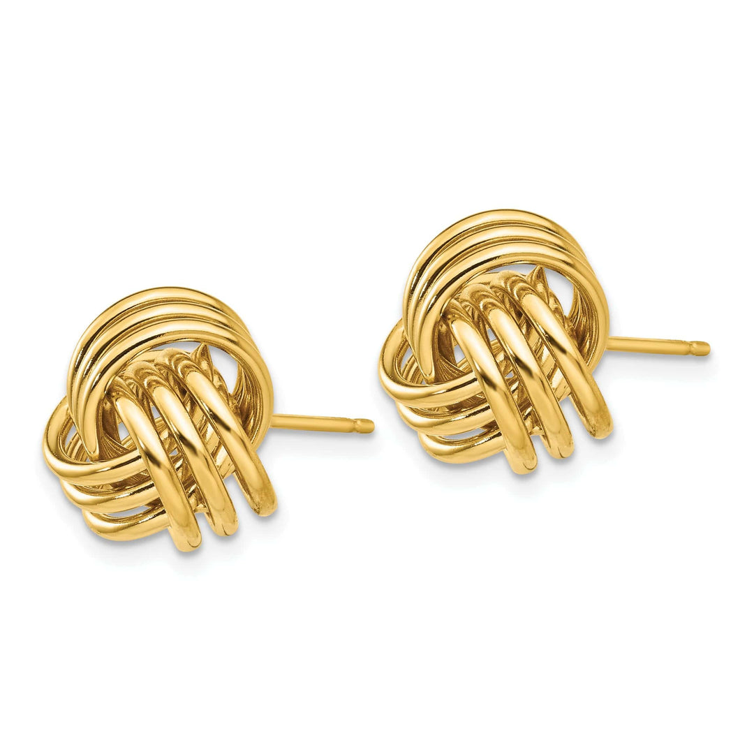 Lovely Rita's Earrings 14k Yellow Gold Polished Love Knot Post Earrings