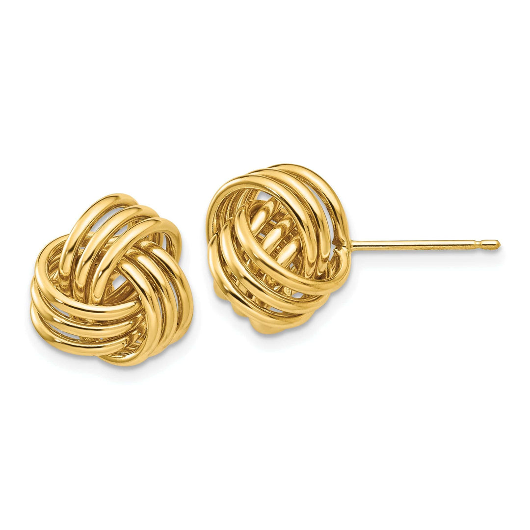 Lovely Rita's Earrings 14k Yellow Gold Polished Love Knot Post Earrings