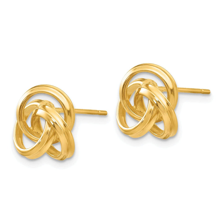 Lovely Rita's Earrings 14k Yellow Gold Polished Love Knot Post Earrings