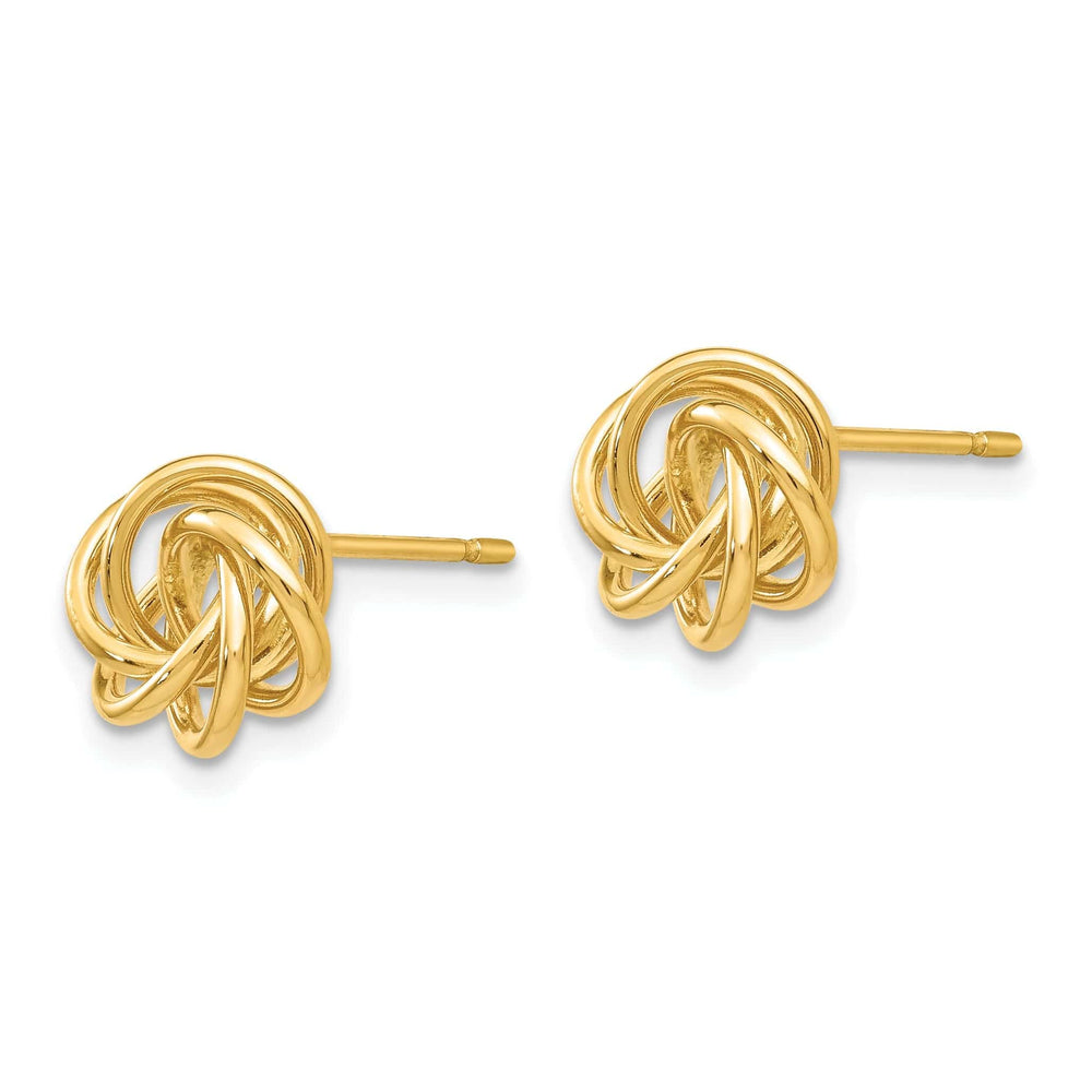 Lovely Rita's Earrings 14k Yellow Gold Polished Love Knot Post Earrings