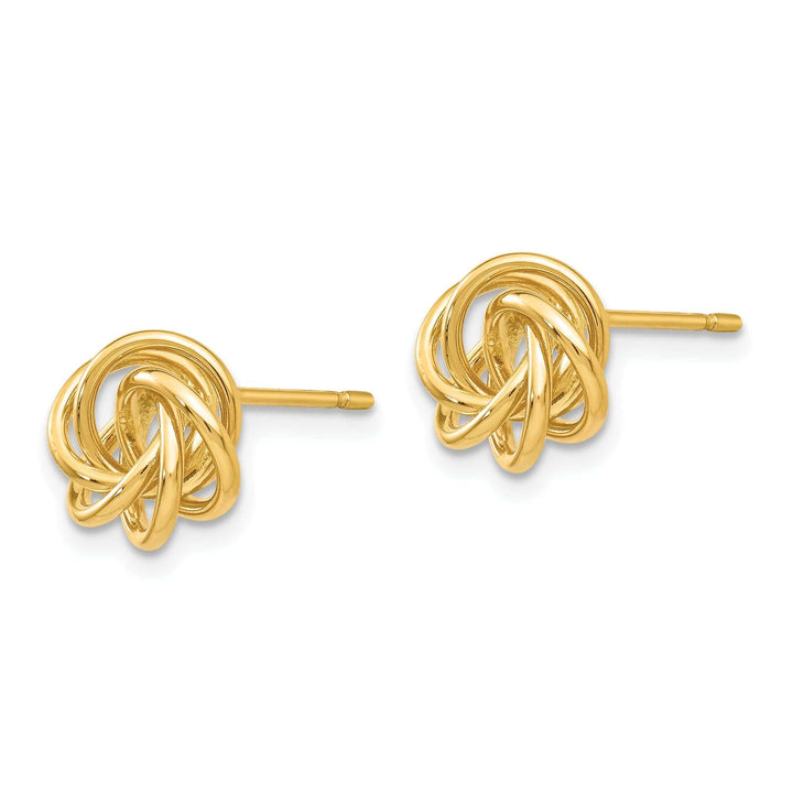 Lovely Rita's Earrings 14k Yellow Gold Polished Love Knot Post Earrings
