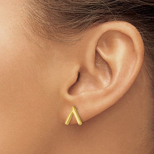 Lovely Rita's Earrings 14k Yellow Gold Polished Post Stud Earrings