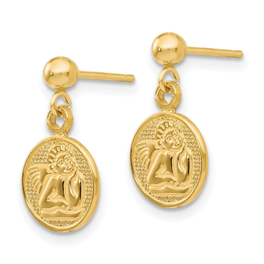 Lovely Rita's Earrings 14k Yellow Gold Polished Raphael Angel Earrings