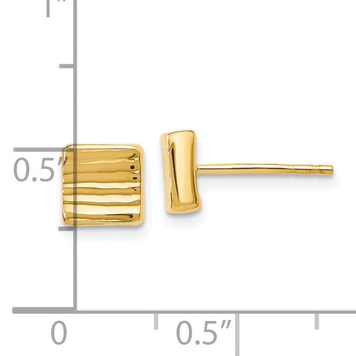 Lovely Rita's Earrings 14k Yellow Gold Post Earrings